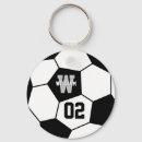 Search for soccer balls key rings Black and white