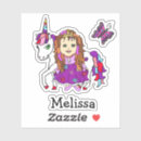 Search for butterfly princess stickers Unicorn