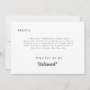 Search for maid of honor bridesmaid cards Calligraphy