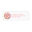 Search for rainbow sprinkles return address labels Doughnut