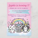 Search for cartoon unicorn invitations Rainbow