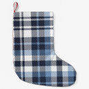 Search for blue plaid christmas stockings Check