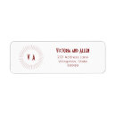 Search for for letters return address labels Red and white