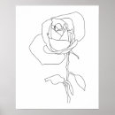 Search for rose drawing posters Simple
