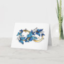 Search for blue butterfly note cards Illustration