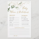 Search for prediction cards Baby shower