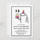 Search for 38th birthday invitations Black and white