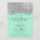 Search for silver glitter bridal shower invitations Sparkly sparkles