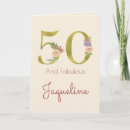 Search for gold 50th birthday cards Typography
