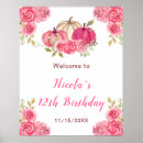 Search for pink pumpkin birthday Floral flowers