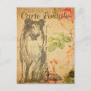 Search for vintage flower postcards French