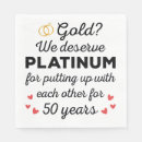 Search for 50th anniversary napkins Couple