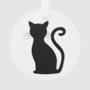 Search for cat silhouette christmas tree decorations Cute