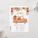 Search for pumpkin orange invitations Modern