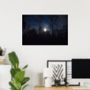 Search for moon in the sky posters Evening