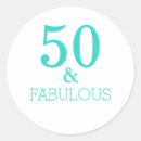 Search for text templates stickers Fifty and fabulous