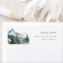 Search for blue mountain return address labels Watercolor