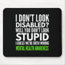 Search for disabilities mousepads Funny