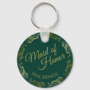 Search for emerald green wedding key rings For her