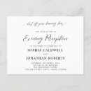 Search for postcard wedding reception invitations Elegant