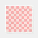 Search for checkerboard napkins Pink