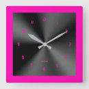 Search for hot pink clocks Black