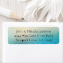 Search for turquoise wedding return address labels Aqua