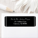 Search for silver and black return address labels Formal