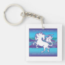 Search for fantasy blue magic key rings Unicorn