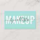 Search for black makeup artist business cards Simple