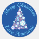 Search for blue christmas stickers Baubles