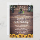 Search for sunflower 50th birthday invitations String lights