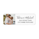 Search for photo return address labels wedding stickers Stylish