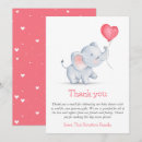 Search for elephant baby shower thank you cards Simple