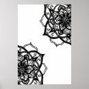 Search for black designs posters Mandala