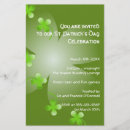 Search for st patrick day flyers Clovers