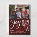 Search for joy to the world christmas cards Red and white