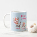 Search for cute christmas reindeer mugs Watercolor