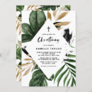Search for gold foil christening invitations Typography