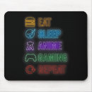 Search for anime boy mousepads Eat sleep