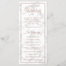 Search for rose gold wedding programs Chic