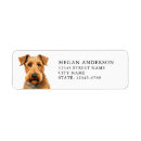 Search for airedales return address labels Puppy