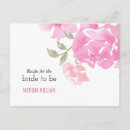 Search for bridal shower recipe postcards Flowers