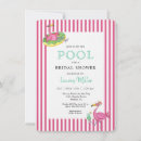 Search for pink flamingo bridal shower invitations Flamingos