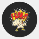 Search for cute angry animal stickers Hen