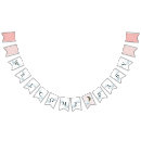 Search for welcome bunting flags Pink