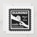 Search for diamond wedding invitations Black and white