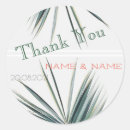 Search for thank you beach wedding stickers Leaves