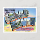 Search for vintage michigan postcards Travel