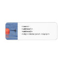 Search for duck return address labels Blue